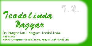 teodolinda magyar business card